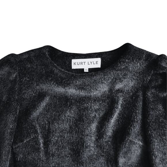 *RARE* KURT LYLE Smooth Minky Sweater w/ Leg-Of-Mutton Sleeves Womens XS Elegant - Picture 10 of 12